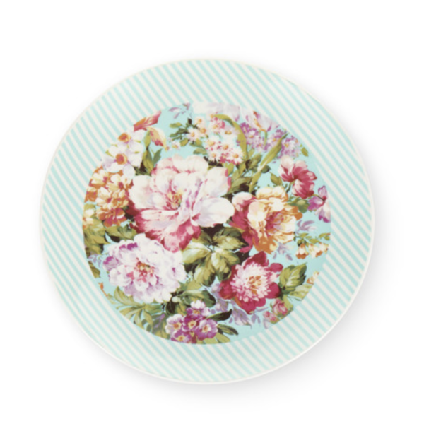 Assiette Grace Porcelaine 20,3x12,8x2cm Fleur Vintage – Image 3