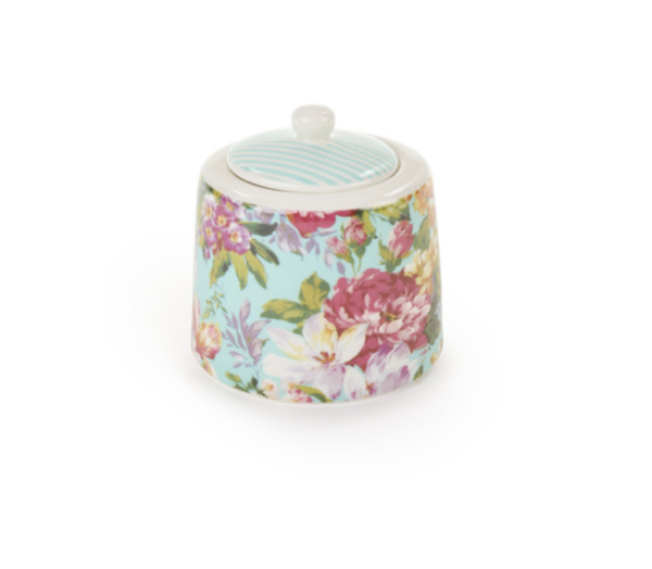 Sucrier Grace Porcelaine Fleur Vintage – Image 2
