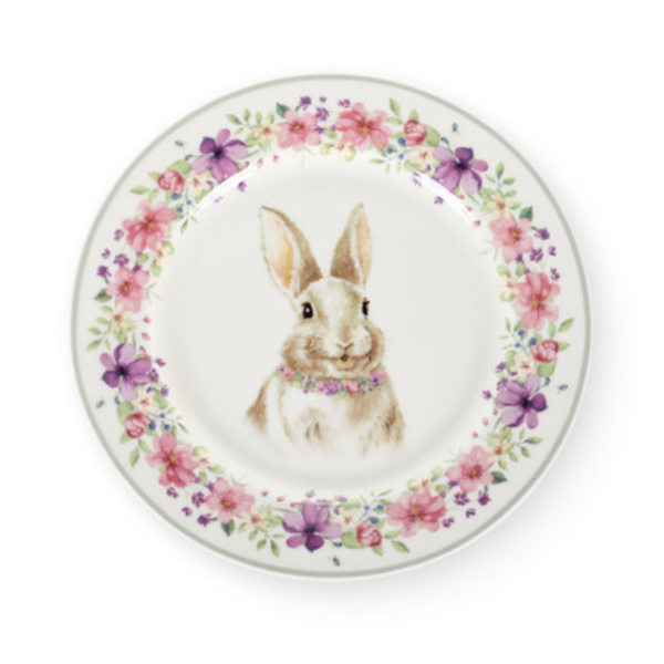 assiette bunny en porcelaine
