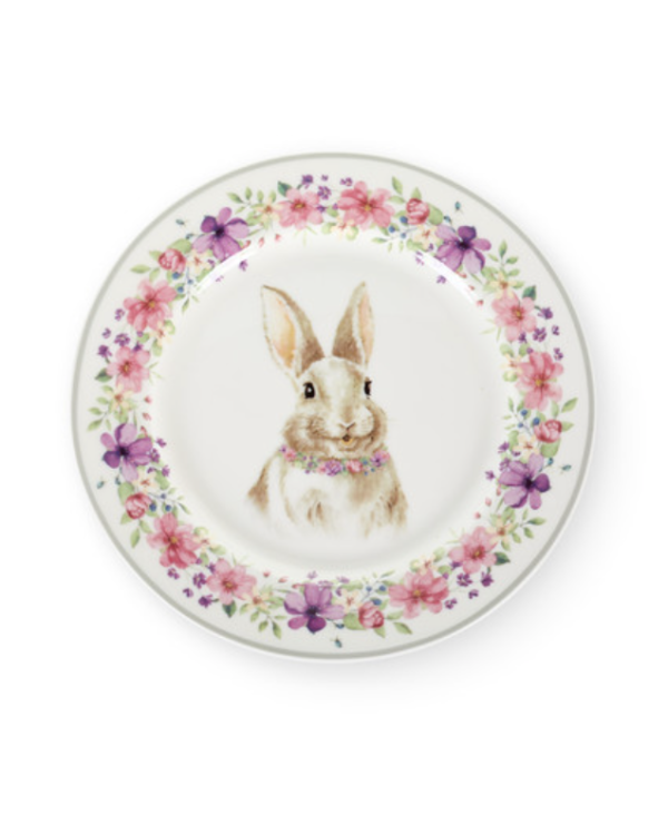 assiette bunny en porcelaine