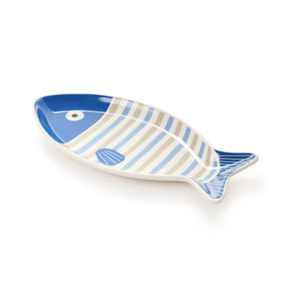 assiette à poisson en porcelaine 24x11,5x2cm 2
