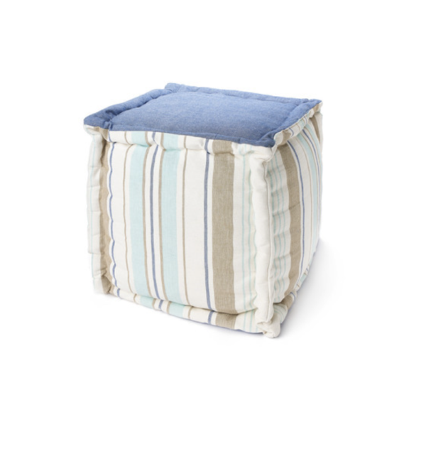 pouf de plage nautilus 40x40x40cm