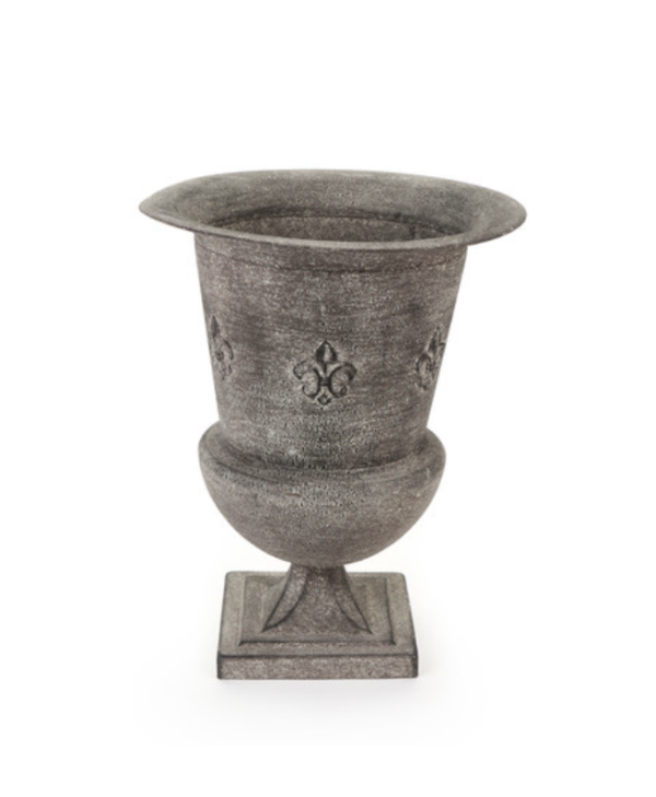 vase à fleurs en métal hauteur 33,5cm