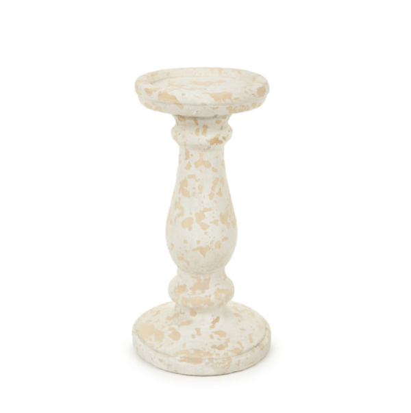 Pied à Bougie en Ciment Diamètre 16cm Hauteur 29cm