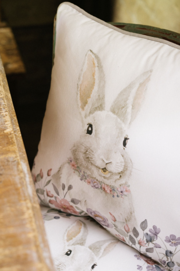 Coussin de Meuble Bunny en Coton 40x40cm